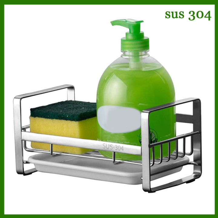 Tray Dish Soap And Sponge Caddy Sponge And Soap Holder For Kitchen