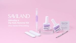 SAVILAND Dip Powder Remover 2 Pcs: Professional Dip Nail Remover Kit Gentle & Safe Remove Dip Nails With Cuticle Oil Nail File Tools No Need Soaking Or Wrapping 0.5 Floz Home Use