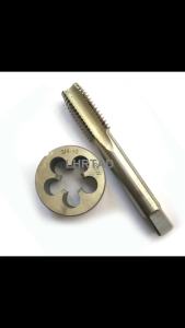 2pcs HSS Withworth straight flute thread tap and die BSW 5/8-11 BSW3/4-10 9/16-12 Right hand taps dies sets BSW 9/16 BSW 5/8 3/4