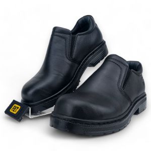 Sepatu Pria Boots Safety Kulit Fintoni Steel Toe 9114