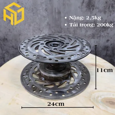 Bàn Xoay Bonsai Cây Cảnh mặt 22cm | Đế Xoay Cắm Hoa | Chịu Tải 200kg – Xoay Mượt Bền Chắc