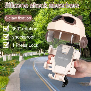 Motorcycle Phone Holder Adjustable Helmet Mount Water Blocking And Sunshade Helmet Phone Holder for Rainy Day