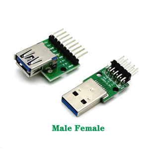 Wild USB 3.0 Soldering Line Adapter Plate Connector Male Female to 9 10 JoendocDIP 2.54 PCB Soldering Connection Plate