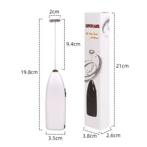 Milk Frother Egg Beater Rechargeable Wireless Handheld Foam Maker Coffee Kitchen Home Baking