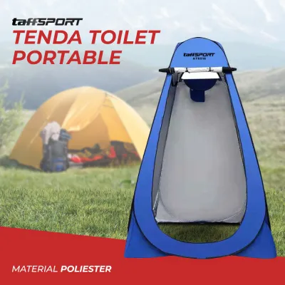 TaffSPORT Tenda Toilet Lipat Portable Potty Tent Automatic Open - AT6516 | Tenda Toilet Lipat | Peralatan Camping Praktis | Potty Tent Portable | Tenda Mandi dan Ganti Baju|