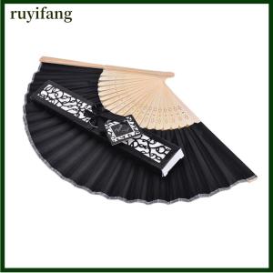 ruyifang 1pc Ivory Bridal Chinese Bamboo Silk Hand Fan Wedding Favors Guests Gifts Hot