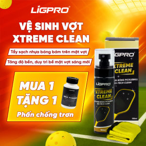 Xịt vệ sinh mặt vợt Pickleball Xtreme Clean 100ml Công Nghệ Sinh Học Loại Bỏ Nhựa Bóng Cứng Đầu