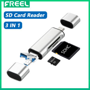 Đầu Đọc Thẻ SD / Micro SD Đầu Đọc Thẻ Nhớ 3 Trong 1 Với Bộ Chuyển Đổi USB C MicroUSB OTG Tương Thích Với PC Máy Tính Xách Tay MacBook Máy Tính Bảng Điện Thoại Thông Minh