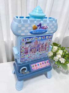 Đồ chơi máy game điện tử xèng bar hoa quả tính điểm mini mô hình khủng long có xu đèn nhạc giải trí vui nhộn cho bé