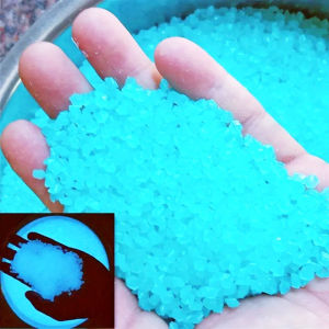 4000pcs/Bag Gardening Aquarium Landscape Fluorescent Small Stone Vase Hourglass Luminous Sand Fluorescent Particles 100g