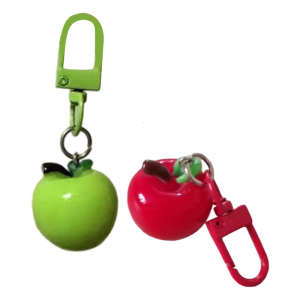 Creative Resin Apples Keychain Lightweight Sturdy Key Rings Pendant Accessory For Everyday Use Gift