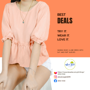 Fashionable Cropped Peplum Blouse with Puff Sleeves and Fringes (Fits Small to Large)