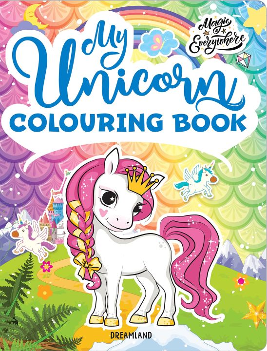 Coloring Book/Unicorn Colouring/Copy Coloring book for Kids age 3 to 7 ...