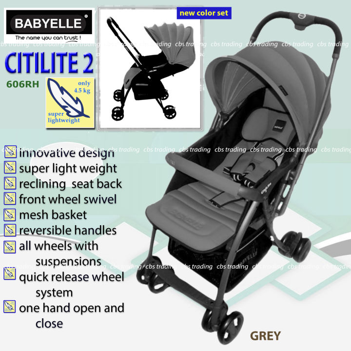 Babyelle Baby Stroller New Citilite 2 S606 Lightweight Kereta Dorong Bayi Lazada Indonesia