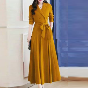 Dress Polos  Panjang Long Dress Panjang Wanita Lania