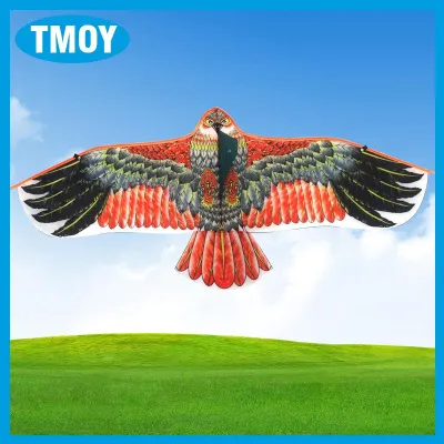 TMOY 1.1M Eagle Kite With 30 Meter Kite Line Large Eagle Fly Bird Kites Children Gift Family Trips Garden Outdoor Game Toy