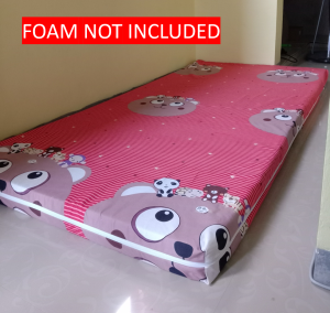 Foam Cover 3 Sides Zipper (Balot) | 2468 inches thick only - Canadian Cotton (RANDOM DESIGN/COLOR)