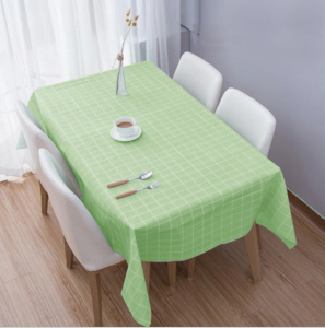 HL0239 Taplak Meja Motif Kotak Alas Meja Anti Air Anti Minyak Minimalis Taplak Meja Rumah Dapur