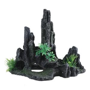 Resins Aquariums Decoration with Realistic Mountain Home Office Hotel Ornaments for Saltwater Tanks