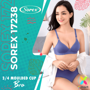 Sorex 17238 PROMO Satuan dan isi 3 Bra / BH Wanita Perempuan Super Soft Tanpa Kawat Busa Sedang Hiasan Bunga Mungil COD