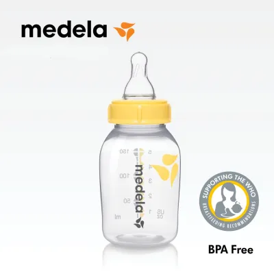 Medela BPA-Free Breast Milk Baby Bottle With Teats 150ml - 0M+ | feeding bottle / baby milk bottle / milk bottle / baby feeding bottle / medela milk bottle