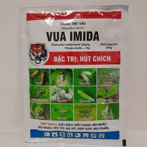 Thuốc trừ sâu Vua Imida 100WP Gói 100g-  hoạt chất Imidacloprid 100g/kg Diệt sạch chích hút bọ trĩ rầy nâu rầy xanh rêp sápVật Tư Nông Nghiệp HG