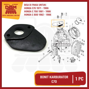 Bonit Karburator C 70 (PSP) Ebonit Manipol Manifol Fiber Insulator Karbu Honda Robot Ulung Super Cup