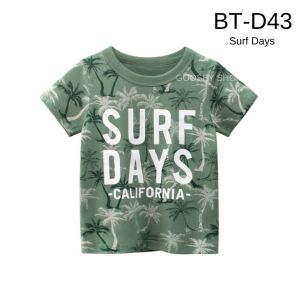 Tshirt Boy In Stock Local Seller! Dinosaur Top Tee Stripes Space Astronaut Beach Crocodile Lion