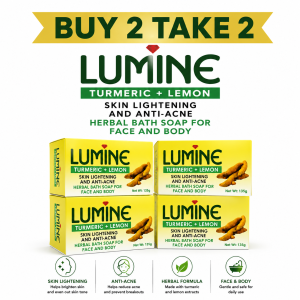 BUY 2 TAKE 2 Lumine Turmeric + Lemon Whitening Soap 135g | Brightening & Cleansing Soap | Moisturizing Body Care