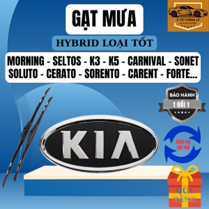 Gạt Mưa Ô Tô  KIA: SOLUTO MORNING SELTOS K3 K5 RIO SONET SORENTO CANIVAL CERATO SEDONA CARENS...Lưỡi SILICON NANO Gạt Sạch Êm. KA3K