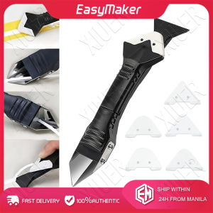 Silicone Caulking Tools - 3 in 1 Caulking Tool Kit-Sealant Finishing Tool-Easy Caulking Finisher Set - Caulk Scraper Grout Remover Tool For Kitchen Bathroom Floor Tank Window Sink