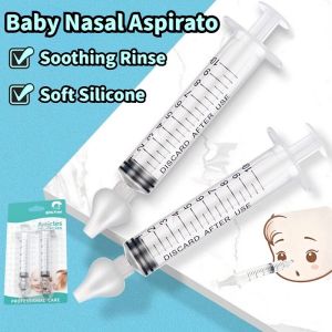 2PCS Nasal Aspirator for Baby Nasal Cleaner Soft SiliconeReusable Baby Care Nose Cleanser