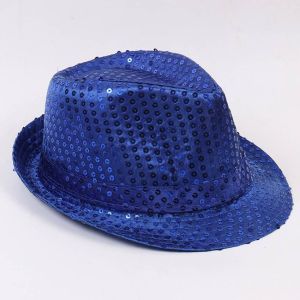 Topi Pesta Payet Fashion Model Fedora Topi Sihir Magic Hat
