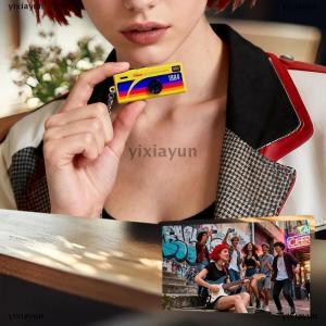 [COD] yixiayun Portable Mini Thumb Camera Keychain Retro Mini Action Camera LCD Display Screen Video Shooting 1080P HD Video Recording