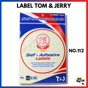Label Sticker Tom & Jerry No 112 Label Sticker