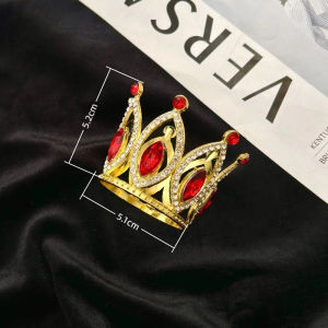 Hmeme มงกุฏเจ้าหญิงขนาดเล็กสำหรับงานแต่งงานของเจ้าสาวดอกไม้ตกแต่งเค้กมงกุฎเครื่องประดับของขวัญวันเกิดสำหรับเด็กผู้หญิง