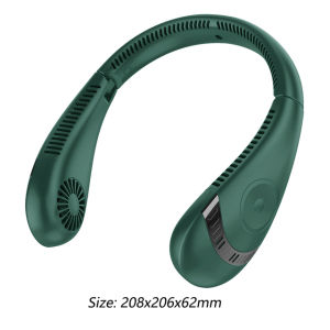 5000mAh Foldable Bladeless Hanging Neck Fan 360° Digital Sports Fans USB Mute Mini Air Conditioning Cooler 3 Speed Neckband Fan