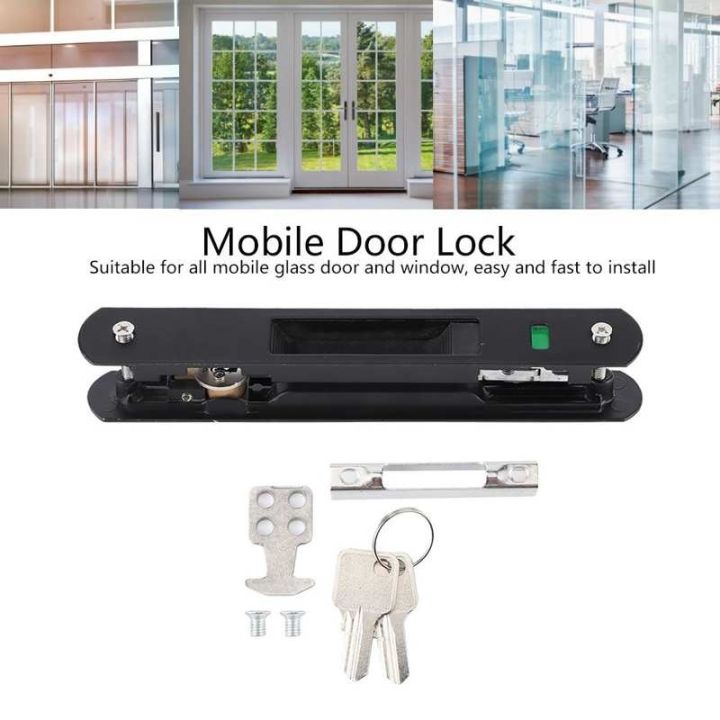 [Invincible Locksmith] 20x2.8cm Home Security Sliding Door Window Hook Lock Modern Mobile Glass