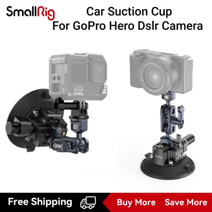 SmallRig 4" Sport & Action Camera Mount Car Suction Cup Kit for GoPro