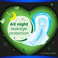 WHISPER Ultra Clean Sanitary Napkins with Wings for Heavy Day or Night Use 12s. 