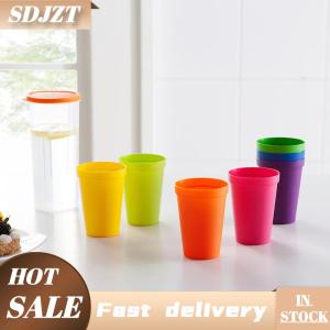 SDJZT 7 cái cầu vồng ly nhựa đặt tái sử dụng cốc nước Dã Ngoại Du lịch hợp thời trang vui xách tay cầu vồng phù hợp với cốc bên trẻ em uống cốc