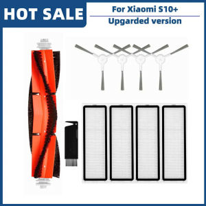 For Xiaomi Robot Vacuum S10+ S10 Plus B105 Spare Parts Accessories Main Side Brush Hepa Filter Mop Rag Cloth