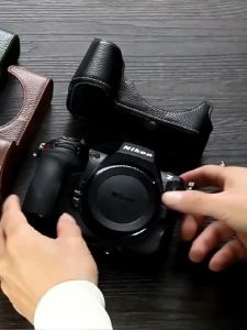 NEW handwork Photo Camera Genuine leather cowhide PU Bag Body Case For NIKON Z8 cover sleeve base