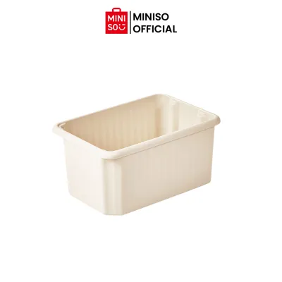 MINISO Keranjang Penyimpanan Susun Mori Girl L Stackable Storage Basket Multifungsi Organizer Besar