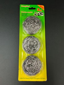 Steel Wool Dish Scrubber 3pcs