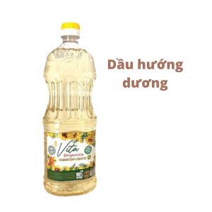 Date 08/26 Dầu Hướng Dương Nga Cao Cấp Vita Organica 1L