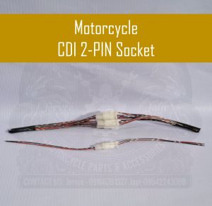 Motorcycle CDI 2-Pin Socket Connector | Universal Replacement Plug | Durable Wiring Terminal