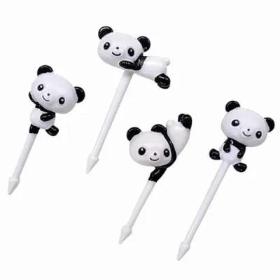 TORUNE P2813 Panda Food Pick | Fruit Fork Picks Bento Accessories Children Snack Cake Dessert Toothpick Themed Lunch Box Decoration