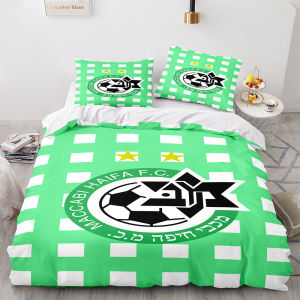 LZD  New 3d Digital Printing Brushed Bedding Four-Piece Set Three-Piece Football Club Bed Sheet Coverlet