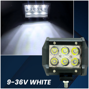 CPA C18W 6LED LAMP SQUARE WHITE OR YELLOW 9-36V